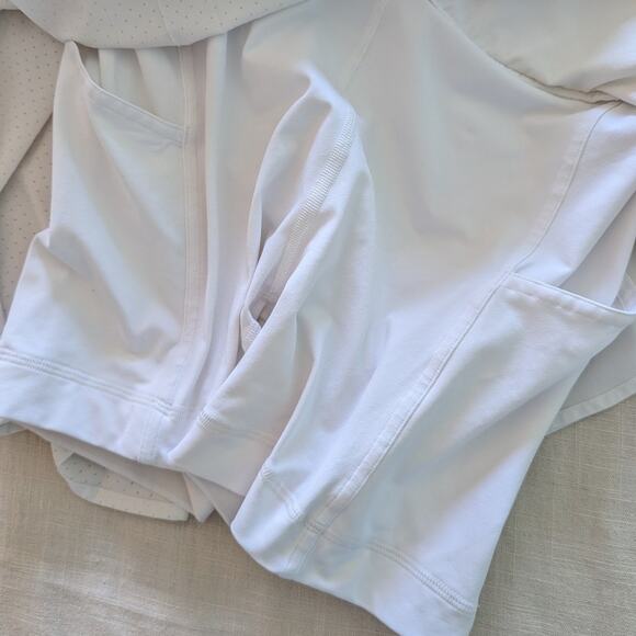 Lululemon Asymmetrical Pleated Tennis Skirt White size 4 - Picture 6 of 11